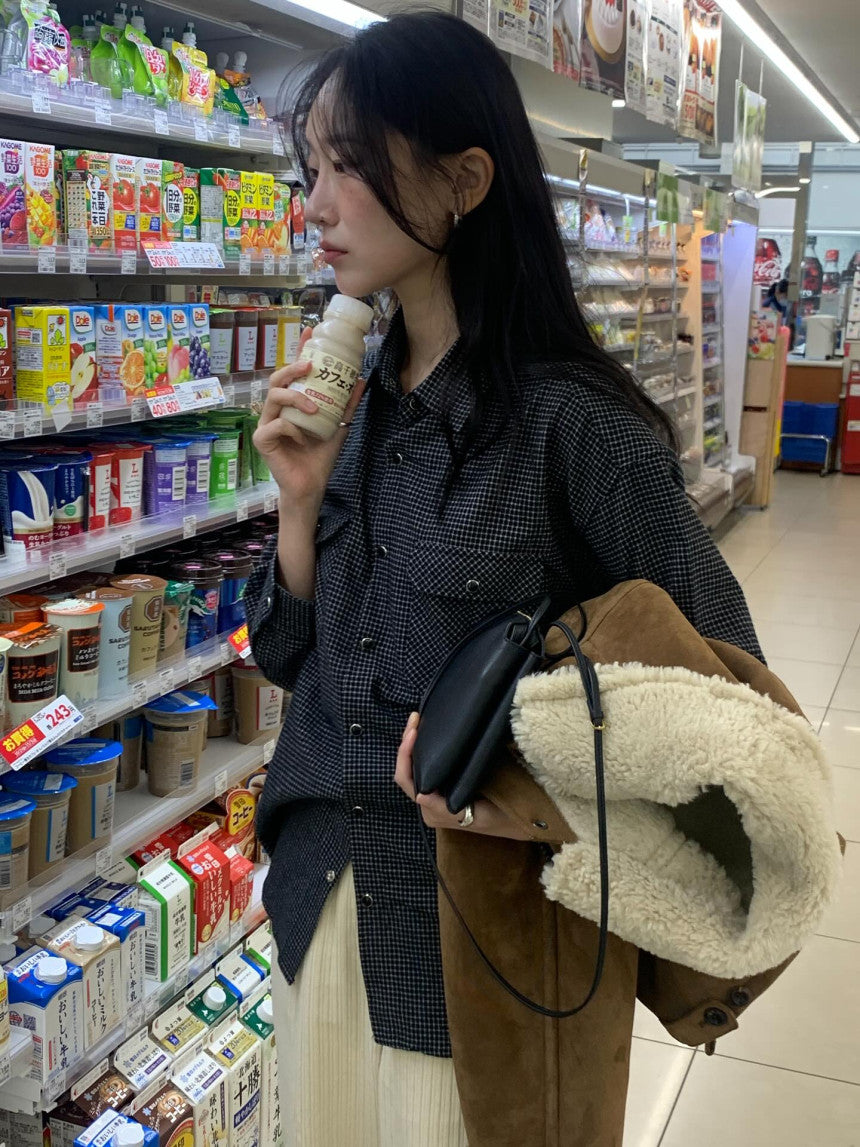 Jade check shirt-3col