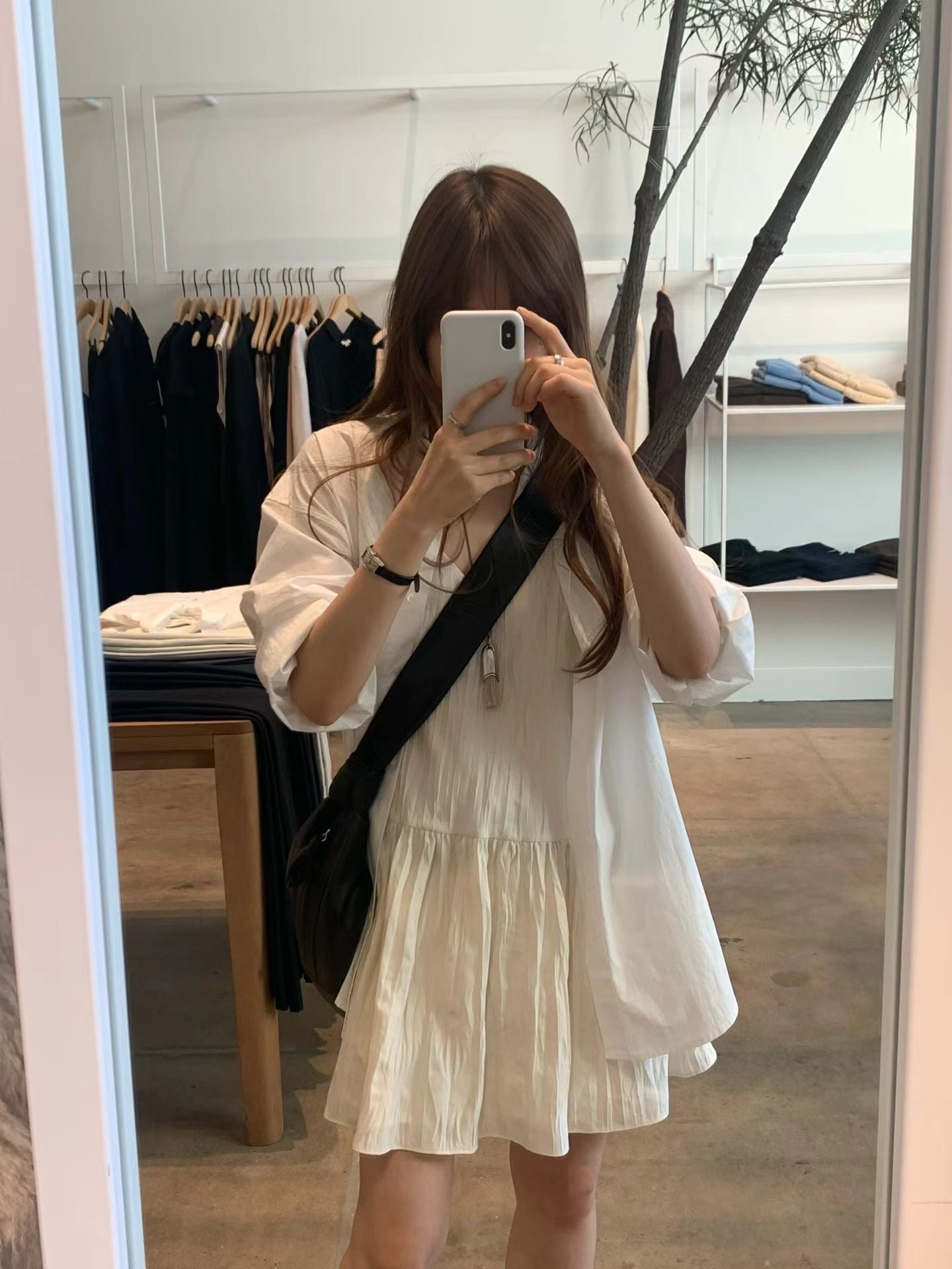 Ounce fond boxy shirt-col