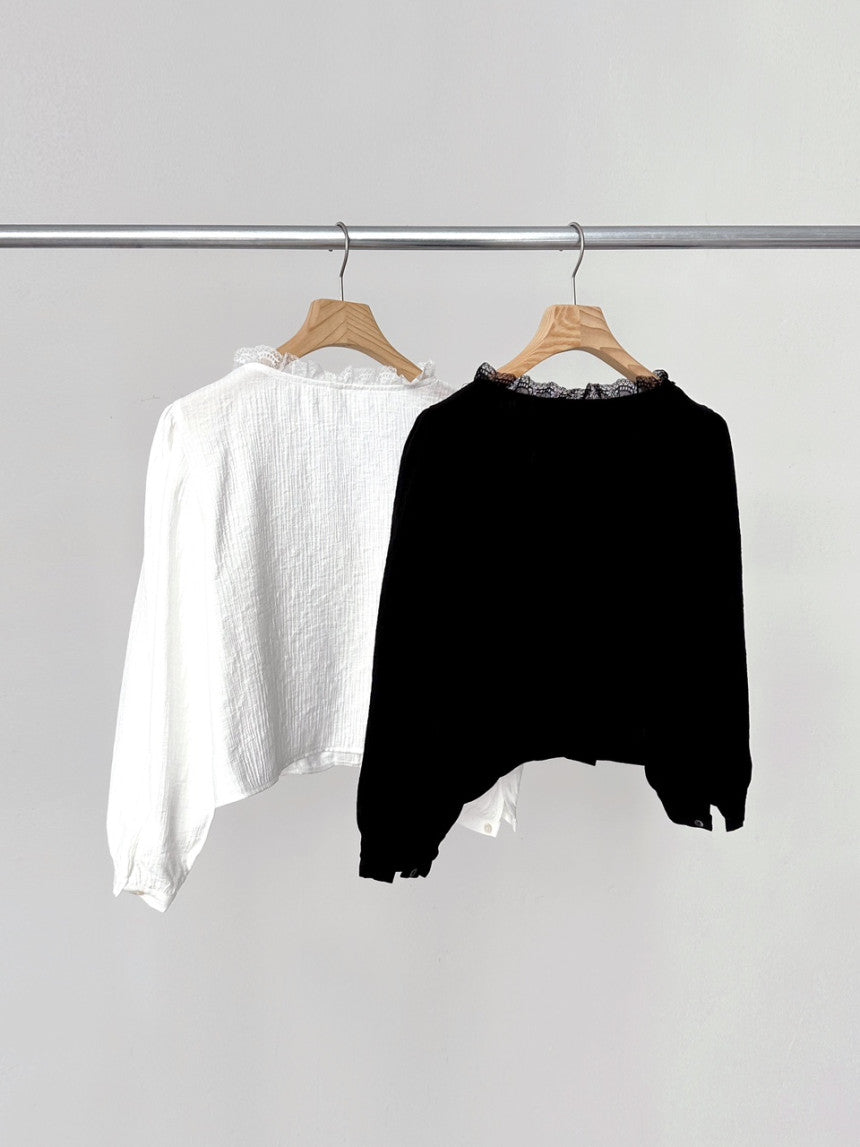 liter vera lace blouse-2col