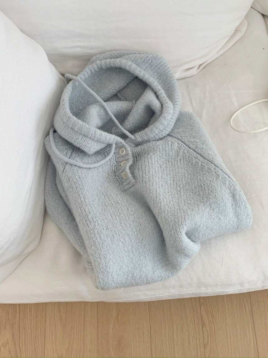 liter momo alpaca hood knit-2col