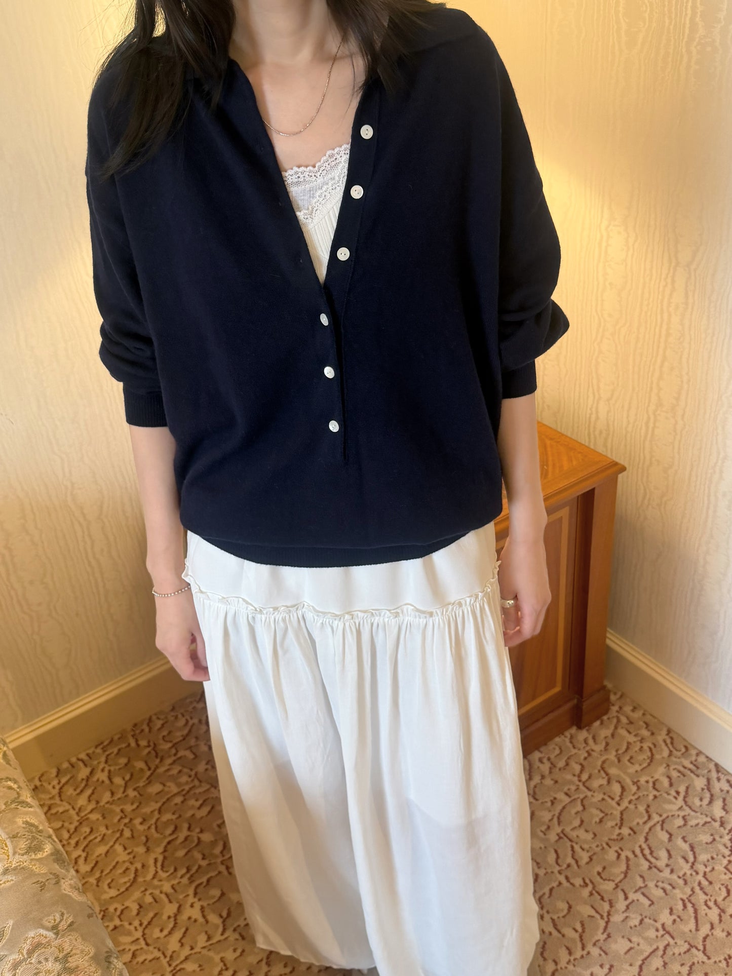 loen cash collar knit-2col