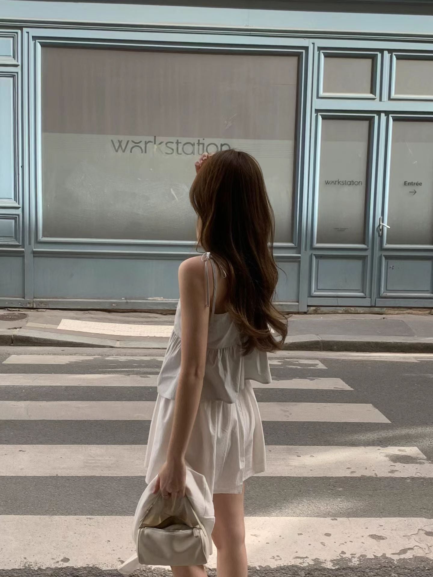 mint即納 Ounce mock ribbon blouse-2col