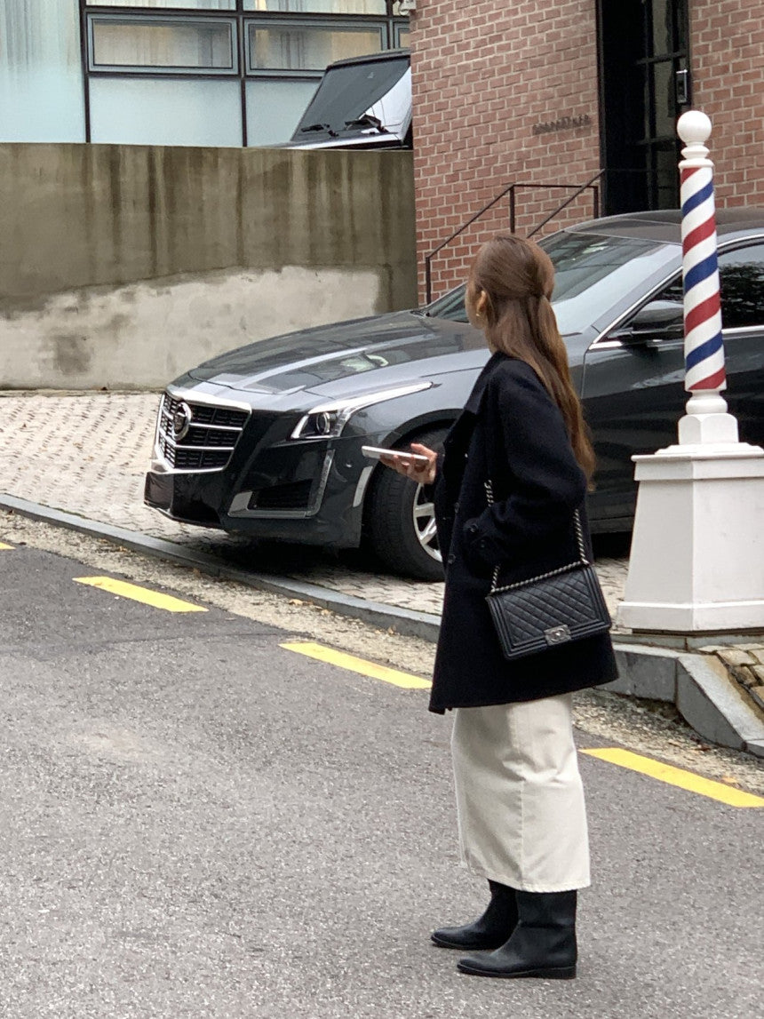 Ellen double handmade coat-2col