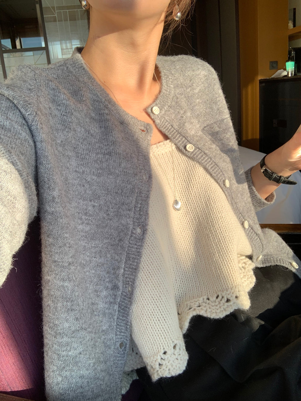 Youth cardigan-4col