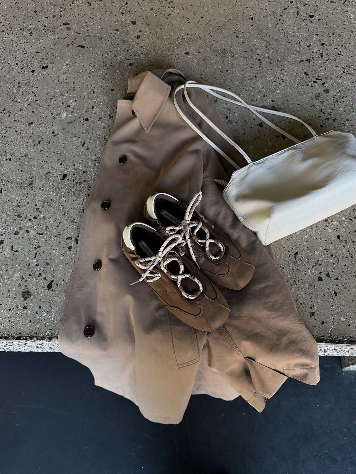 hazel satin sneakers-2col