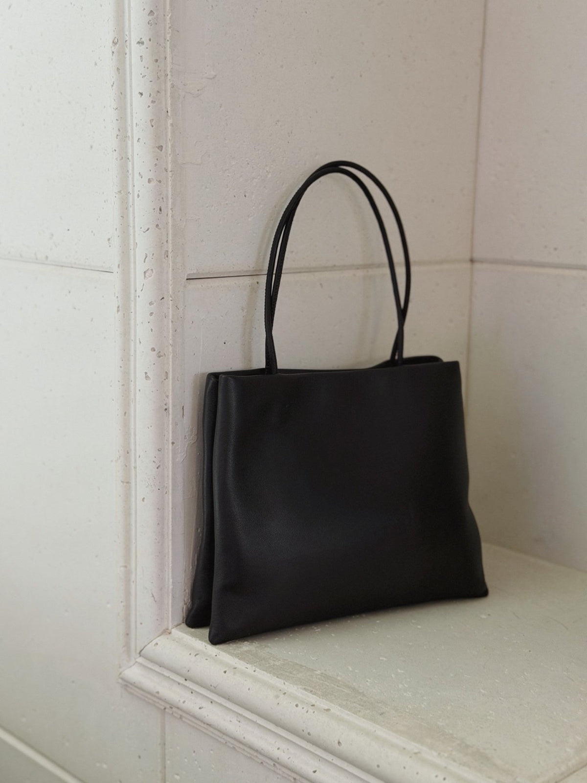 Lamb leather laptop bag