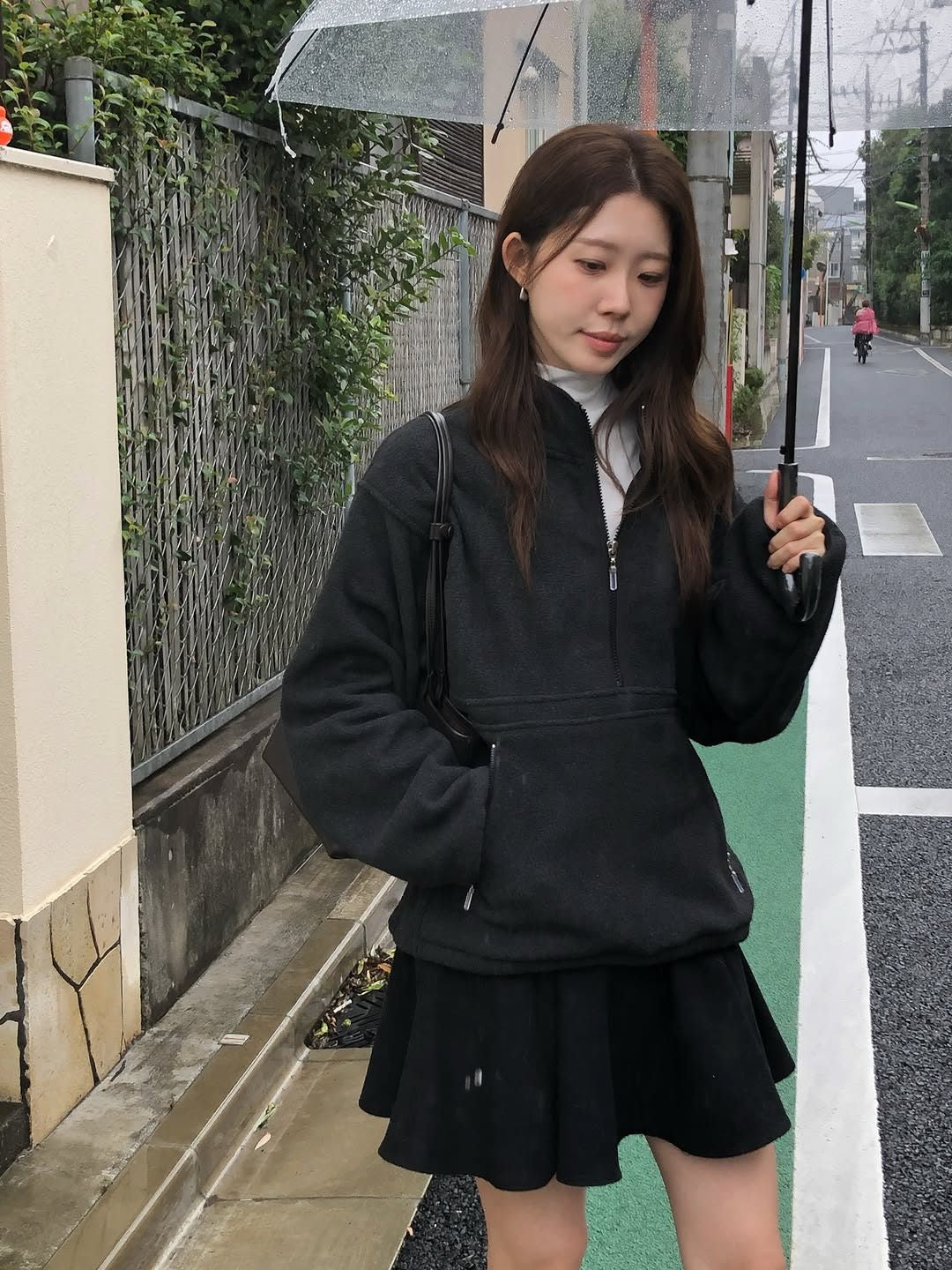 romy half-zip fleece jacket-3col