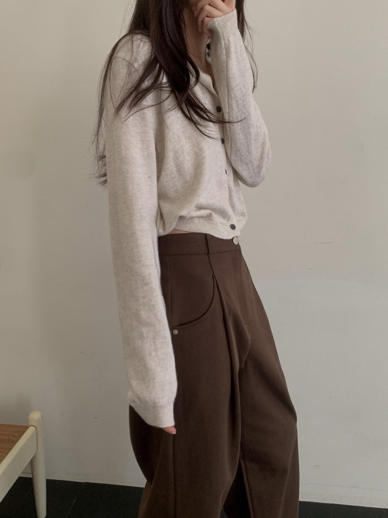 cashmere cardigan-5col
