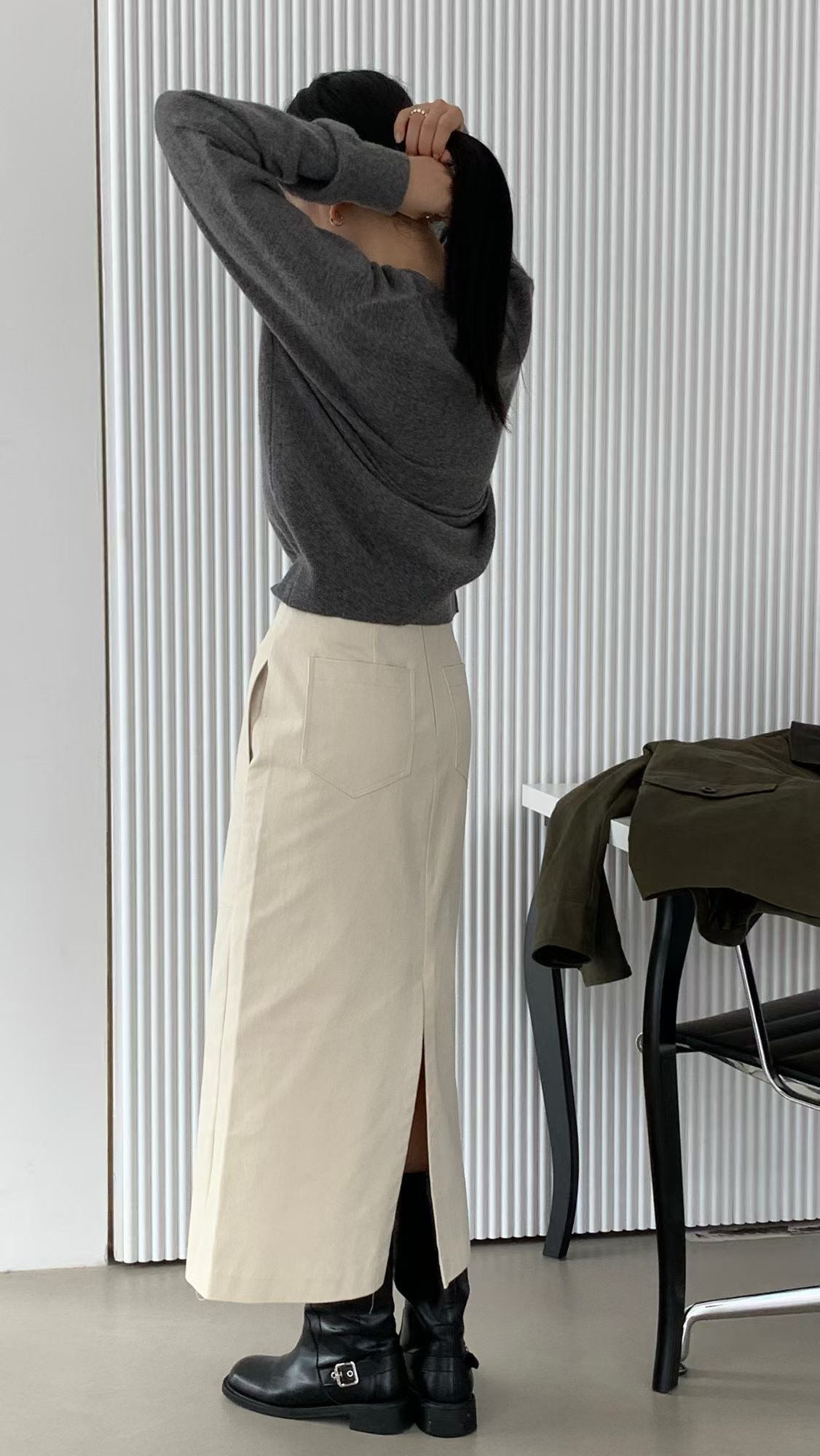 Kami cotton skirt-2col