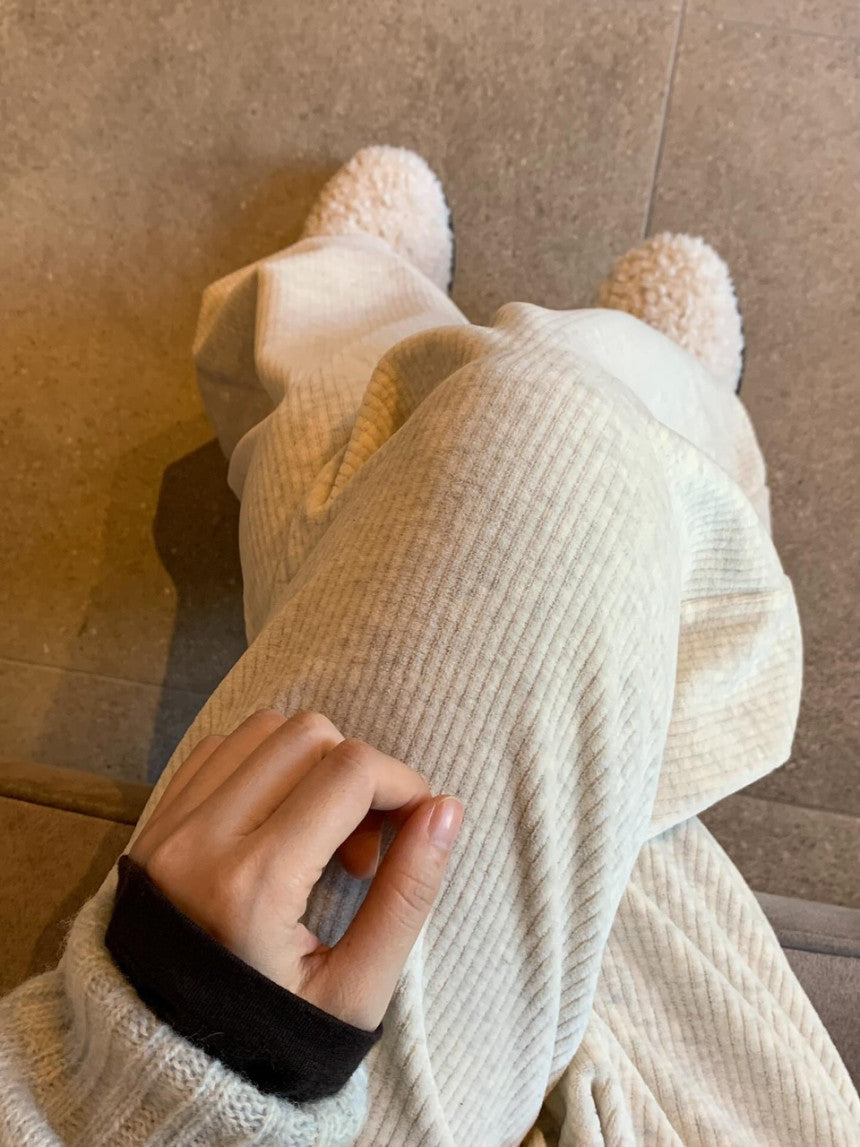 cozy rib pants-3col