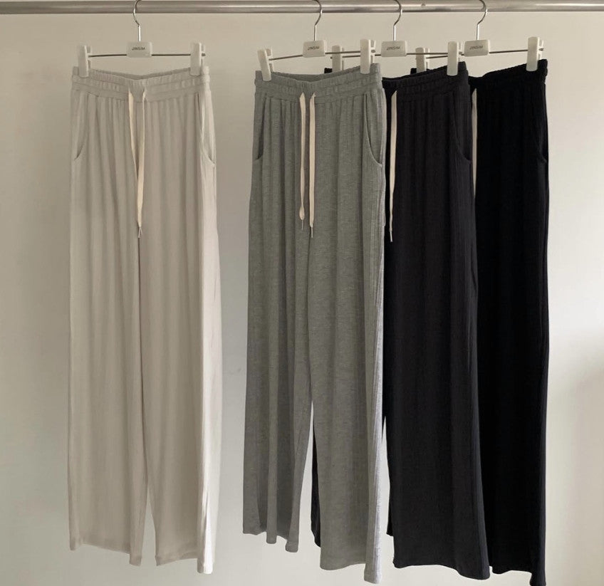 summer rib pants-4col
