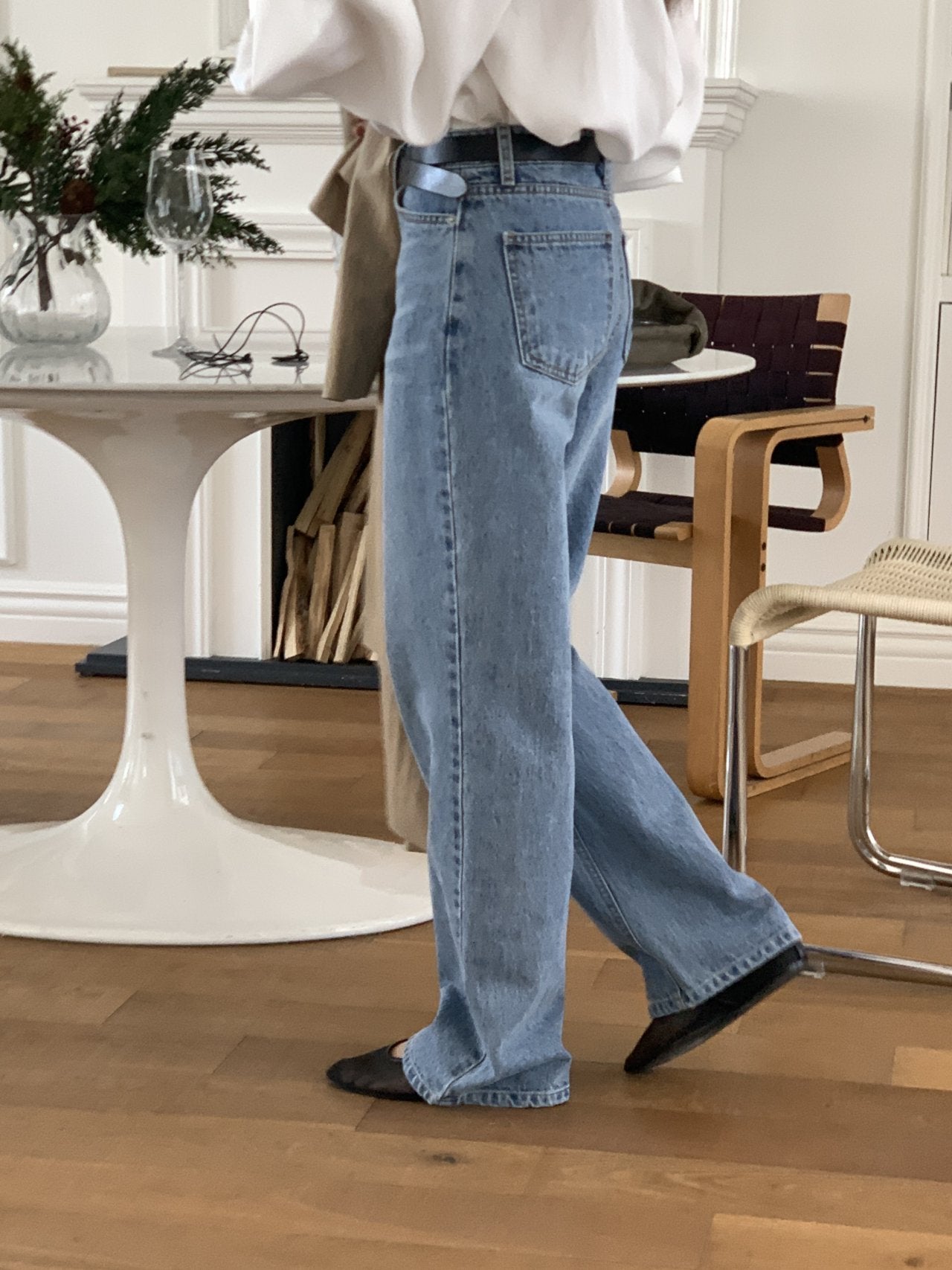 Laura straight fit denim pants