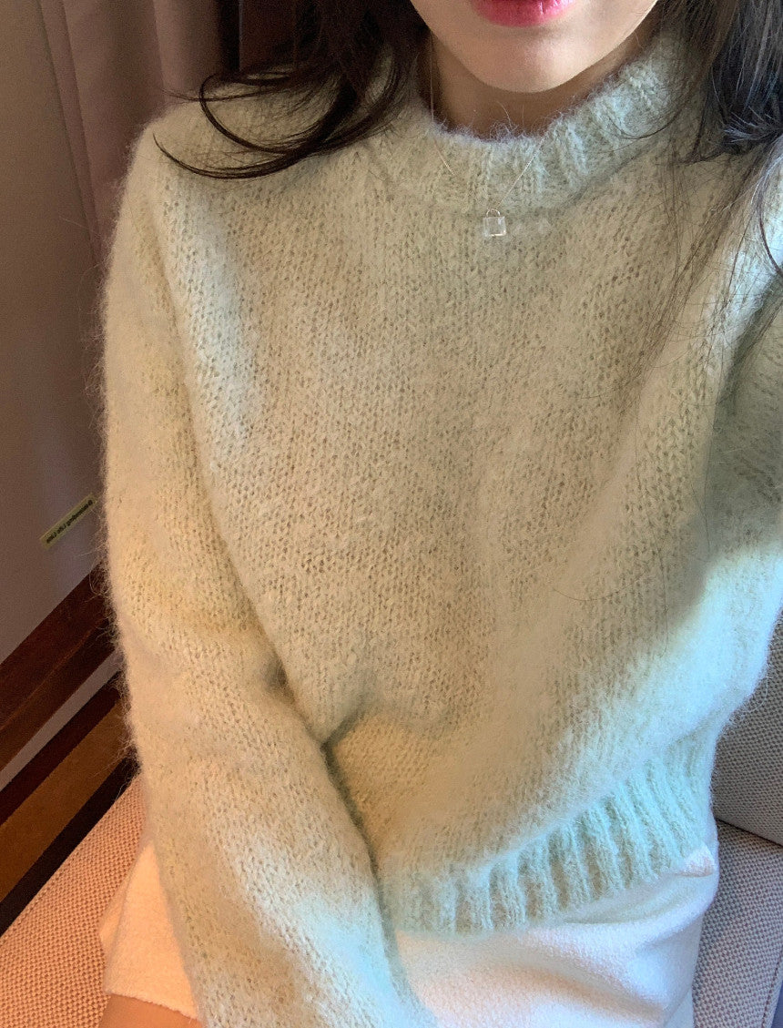 beige即納 Move alpaca knit-4col