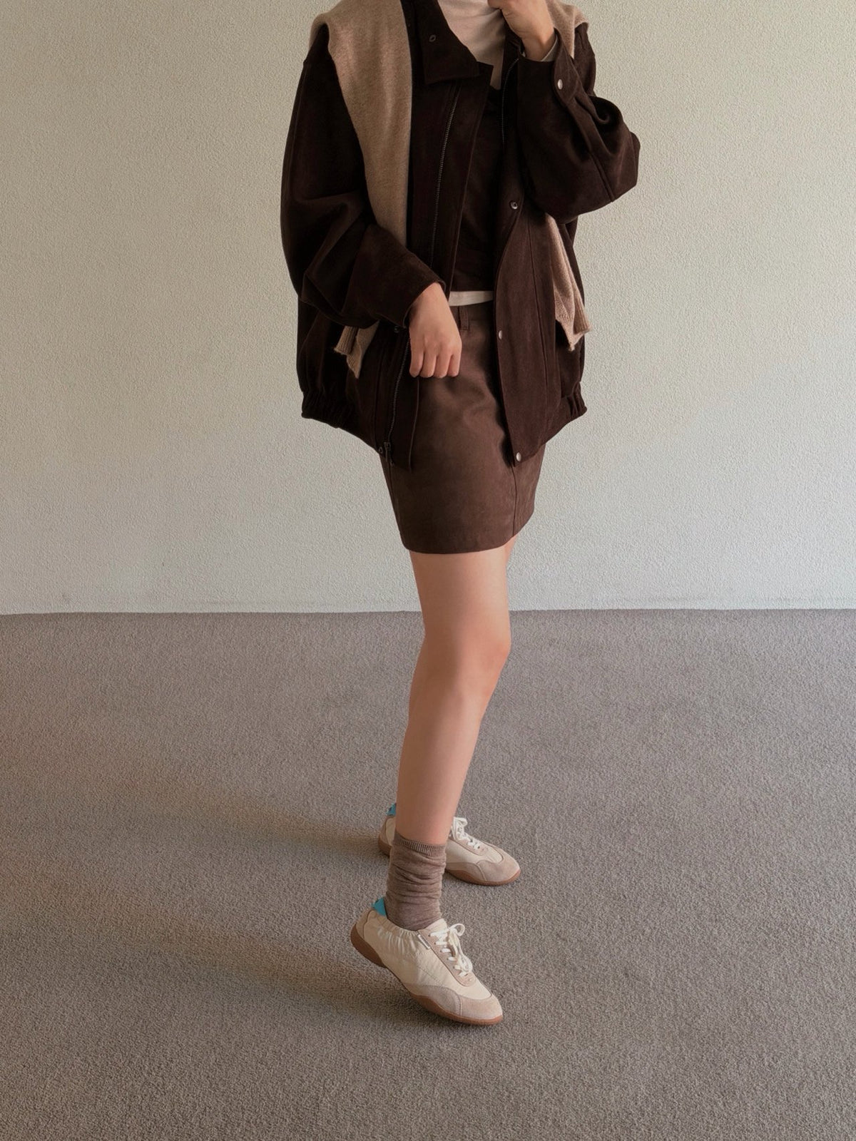 cloud suede sneakers-2col