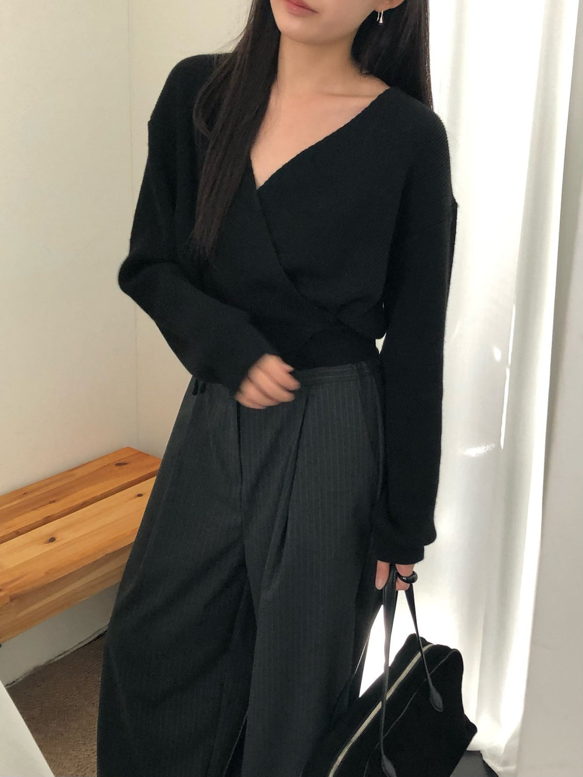 line wrap knit-3col