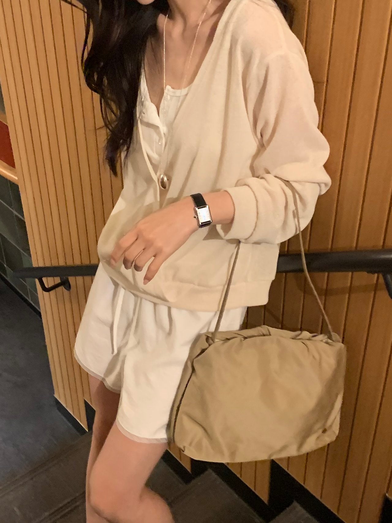Elina linen deep V-neck knit-3col