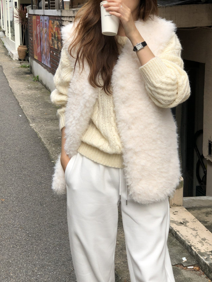 Kelly shearling vest