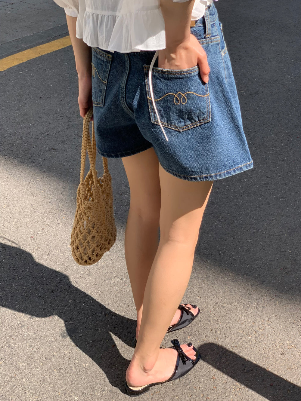 winner denim shorts-2col