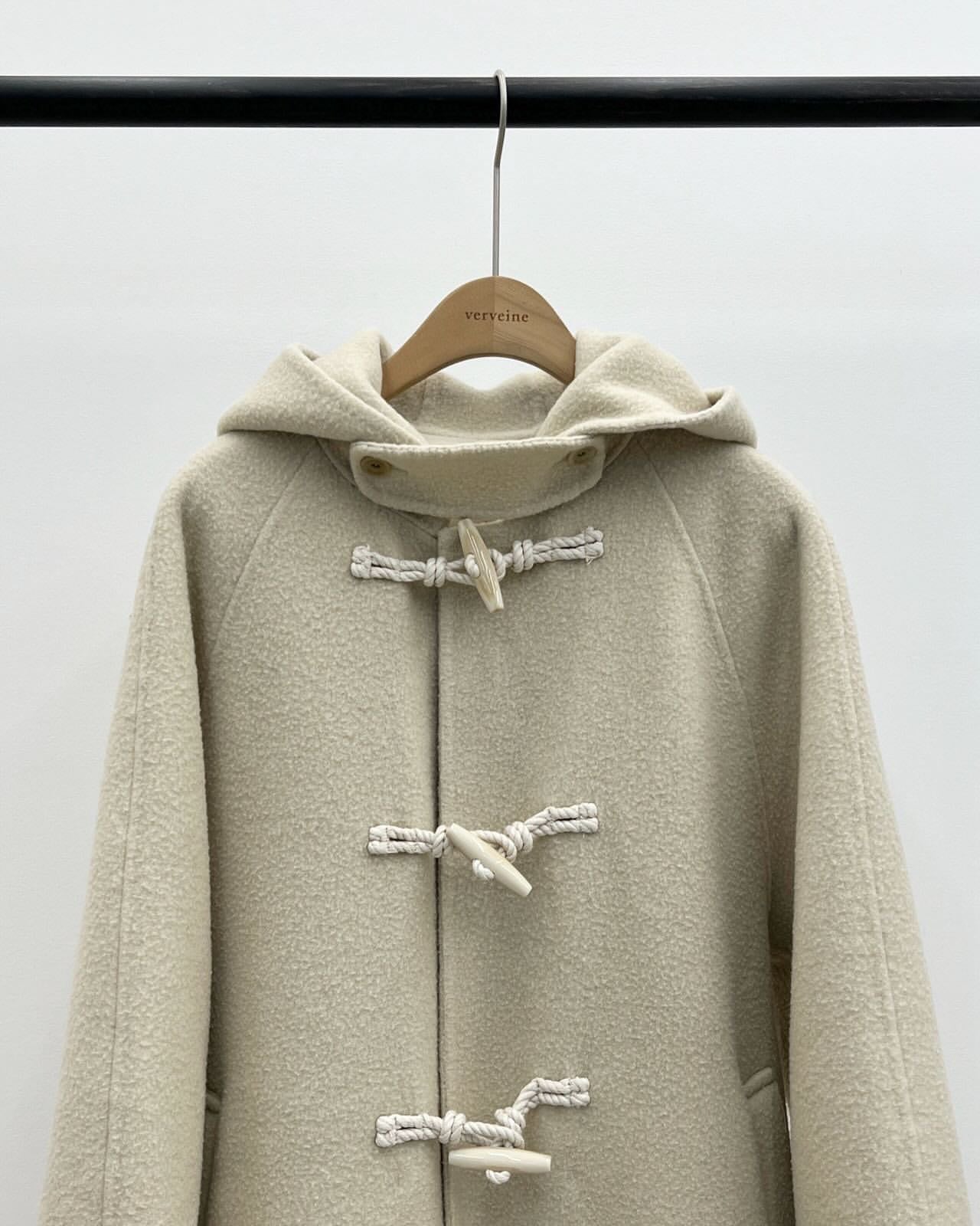 Barnet hoody duffle handmade coat-2col