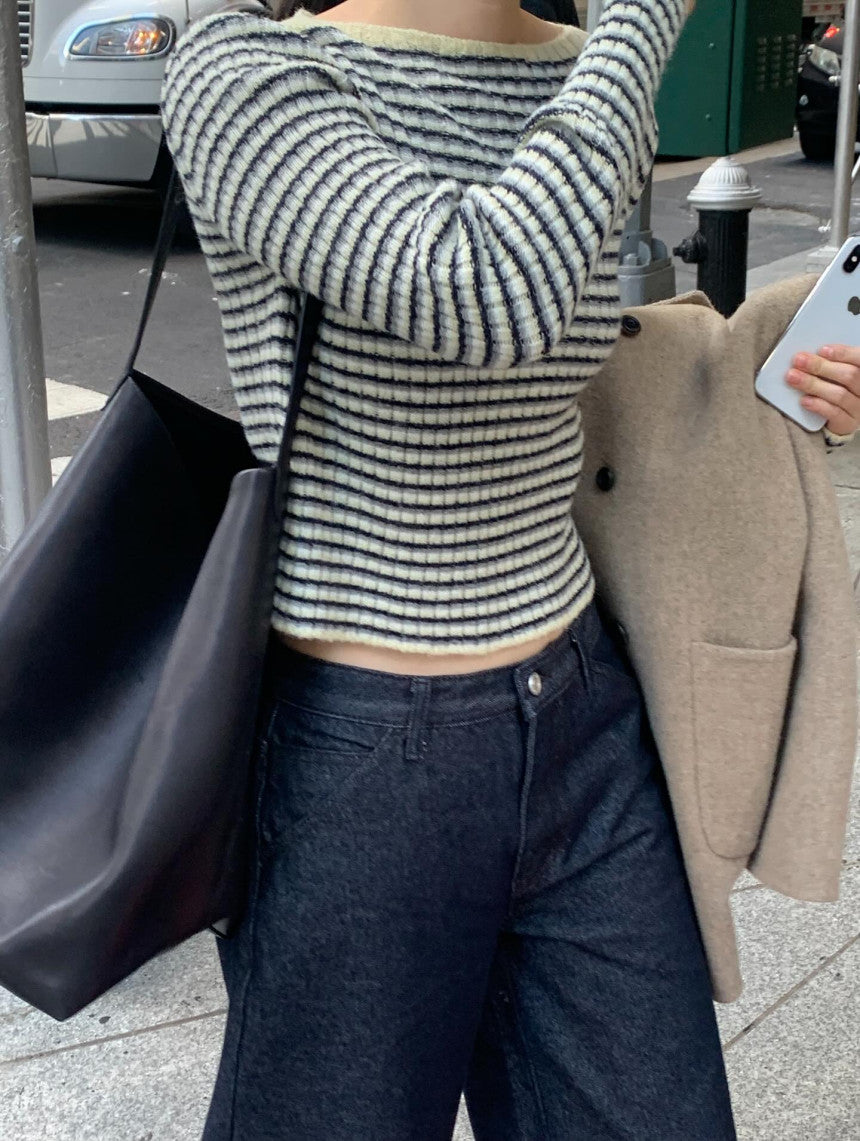 Raboom crop knit-2col