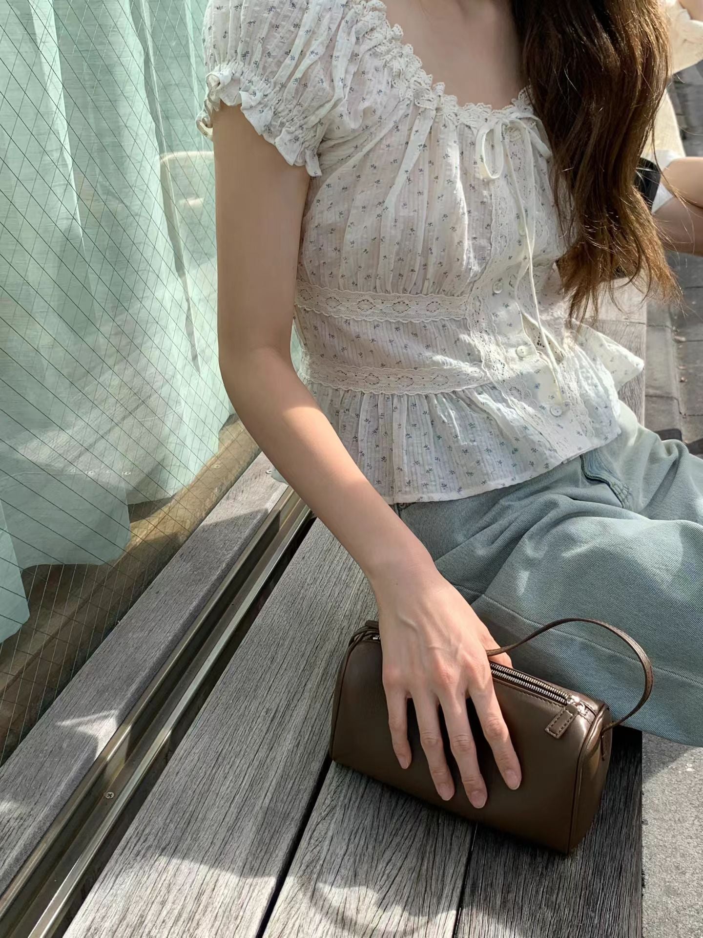 即納 Ounce jane puff blouse