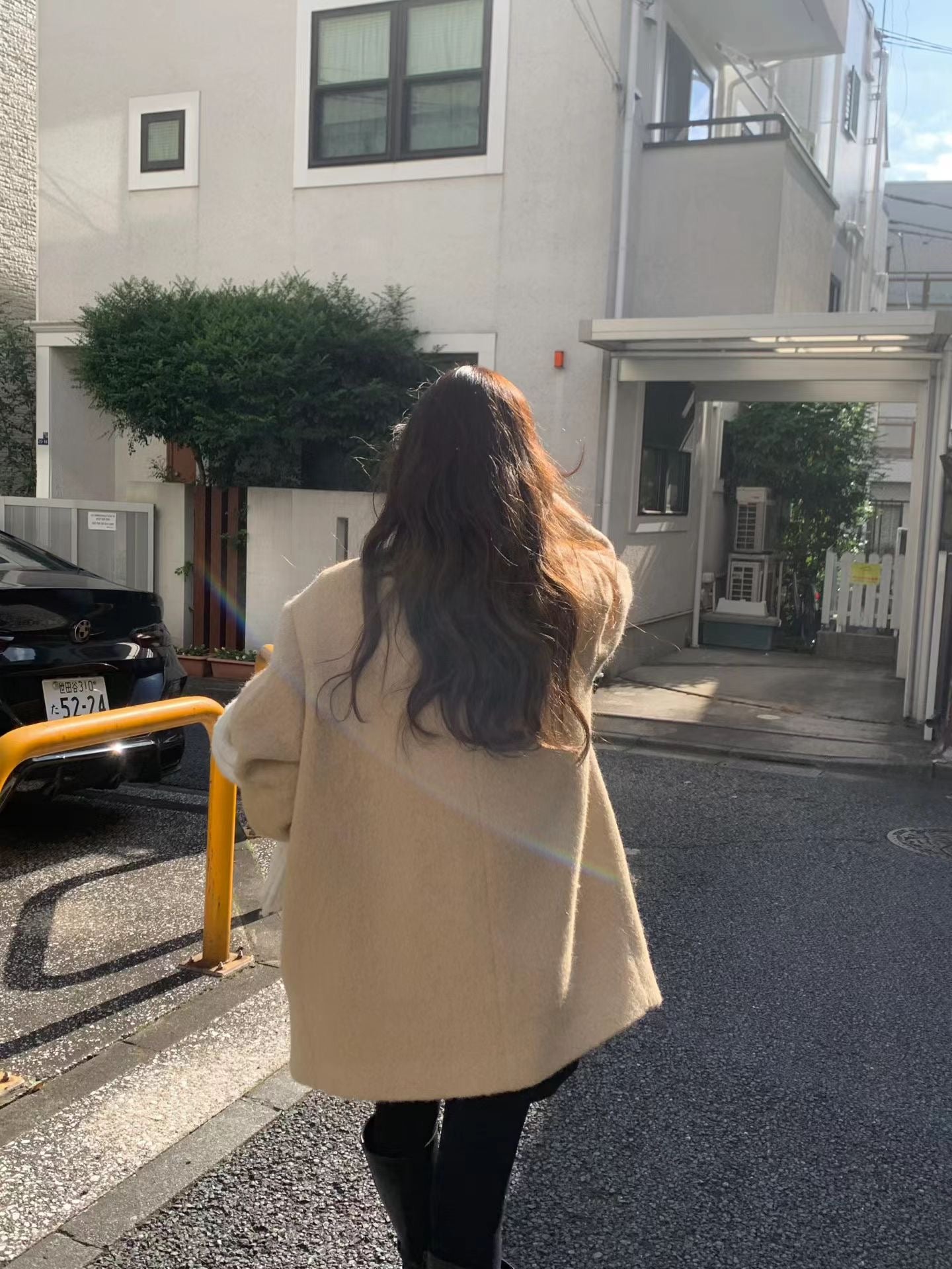 Ounce sander alpaca half coat-2col