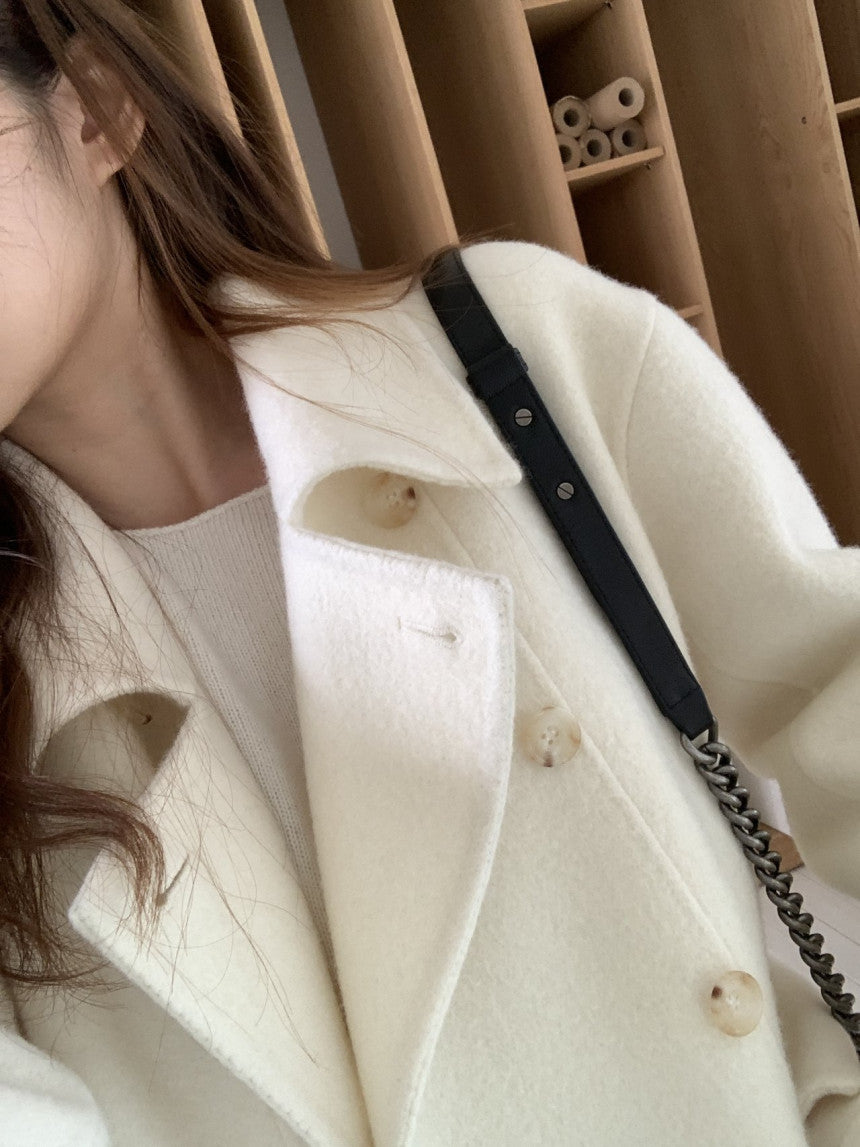 Ellen double handmade coat-2col