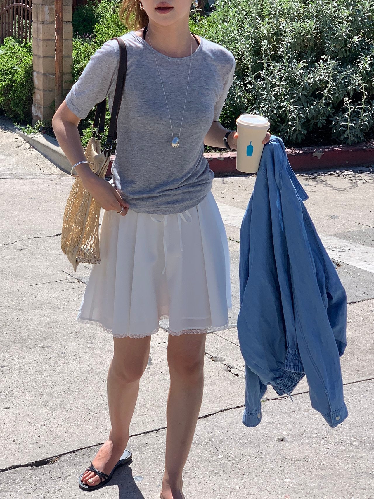 Nuel layered sleeveless&sleeve T set-3col