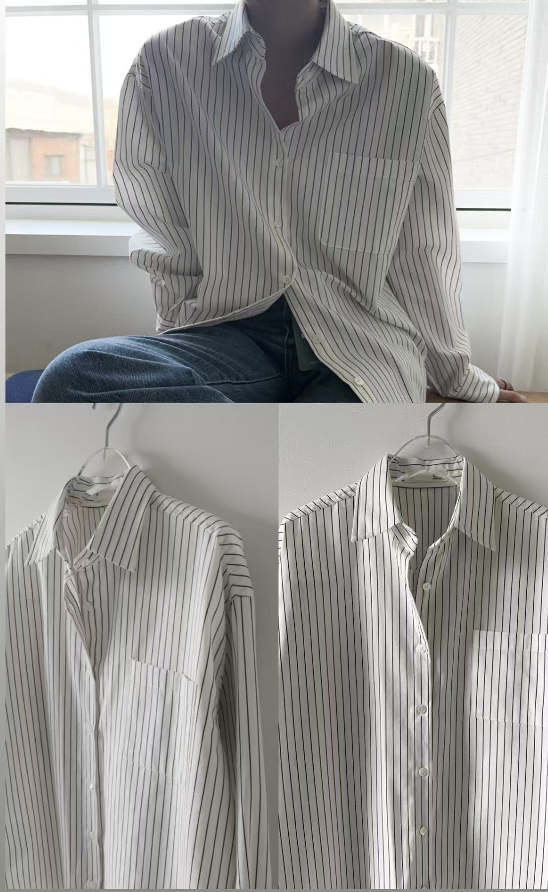 Deondo classic stripe shirt