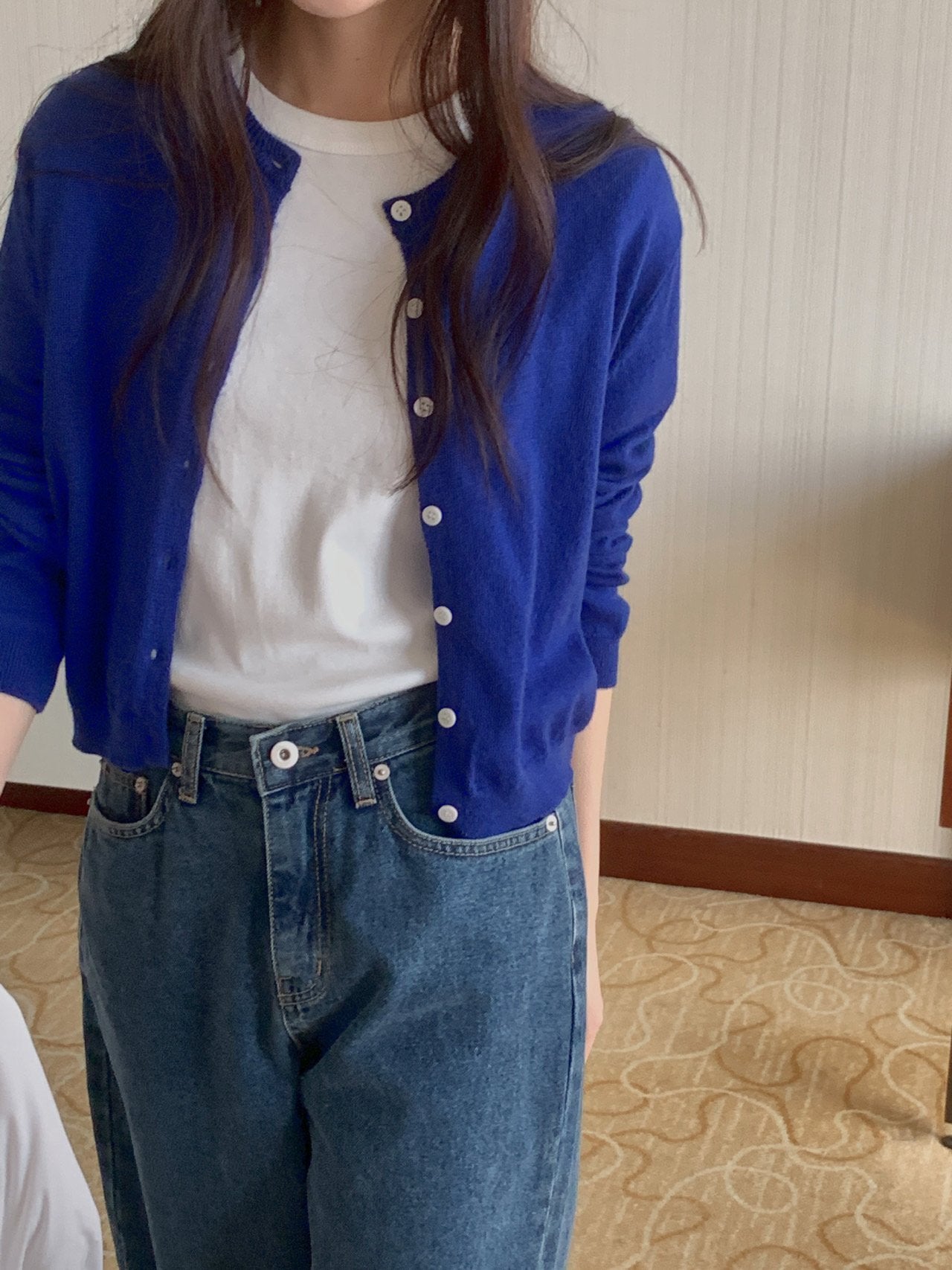 cashmere cardigan-5col