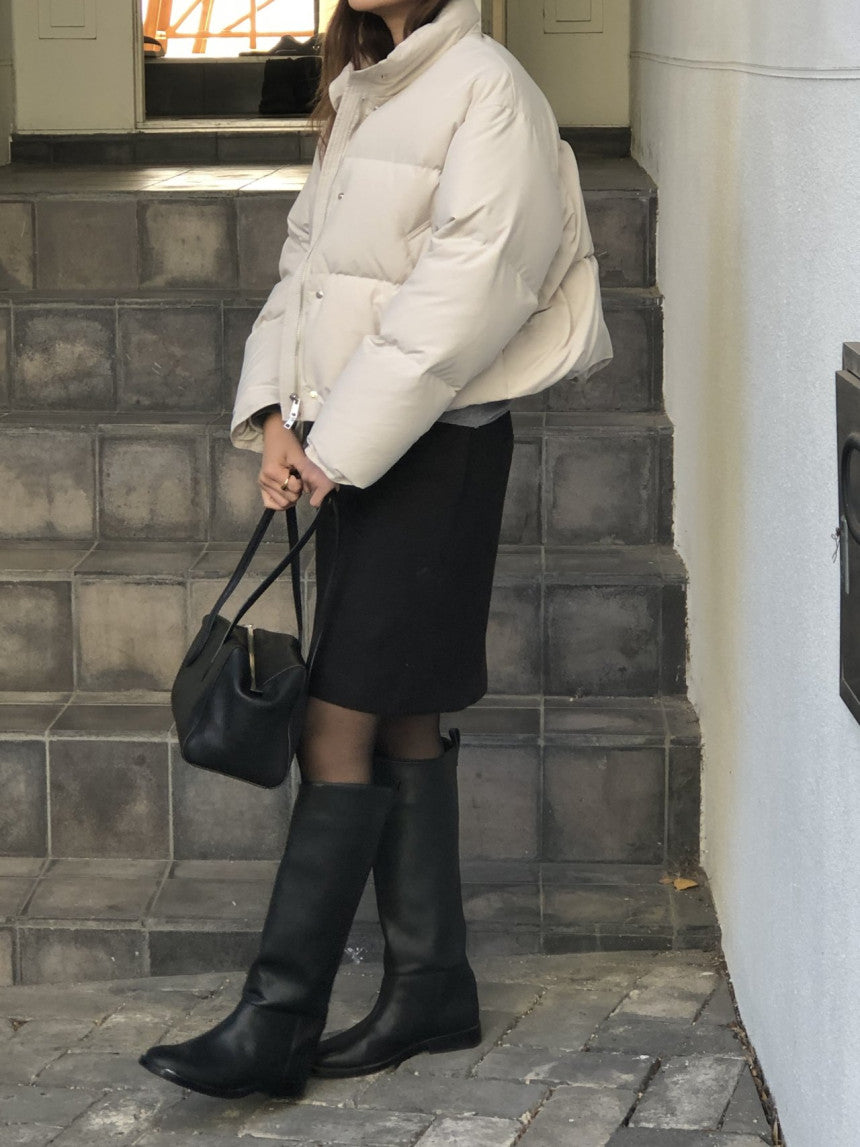 Basel duckdown short padding-3col