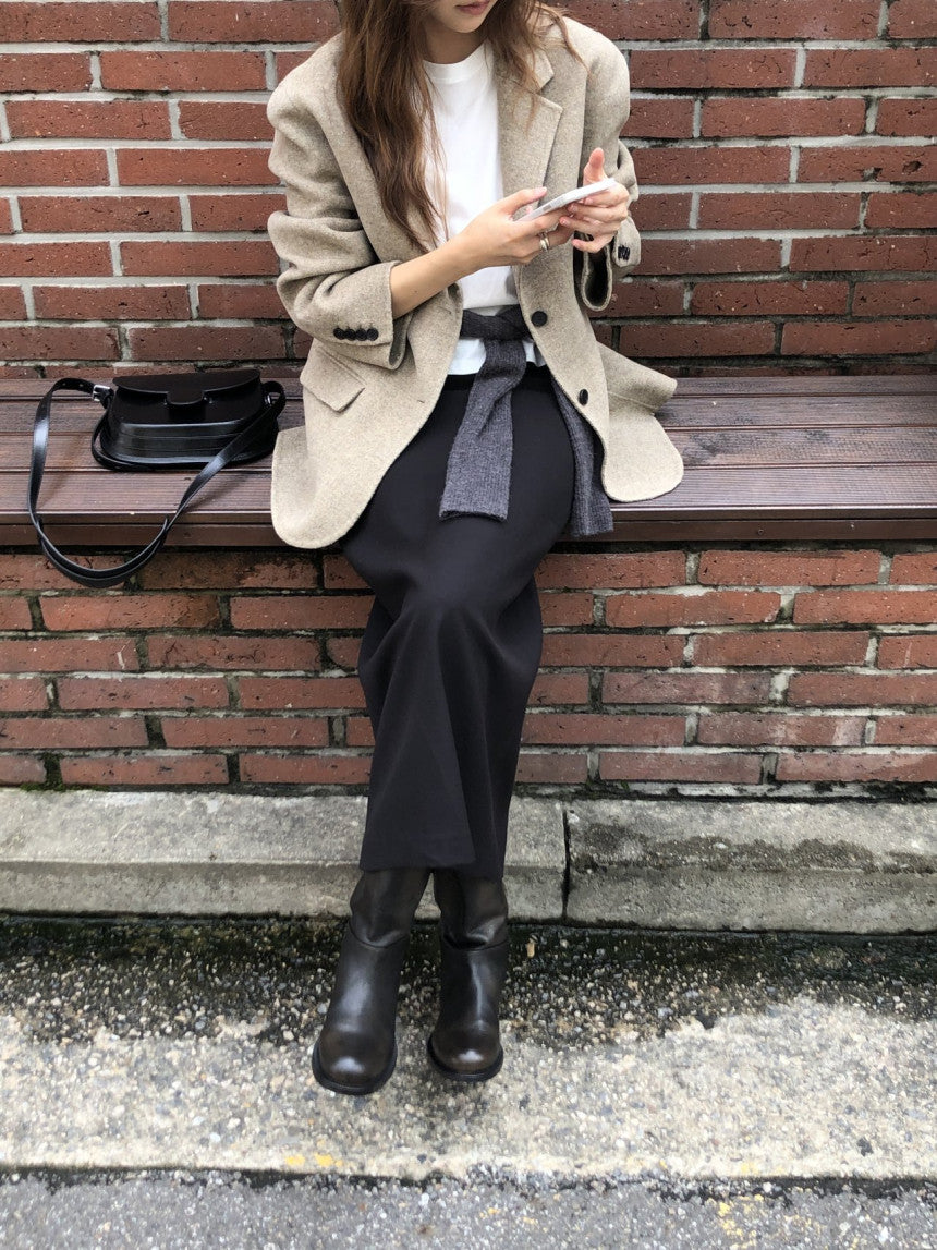 Adele meribo wool handmade jacket-2col