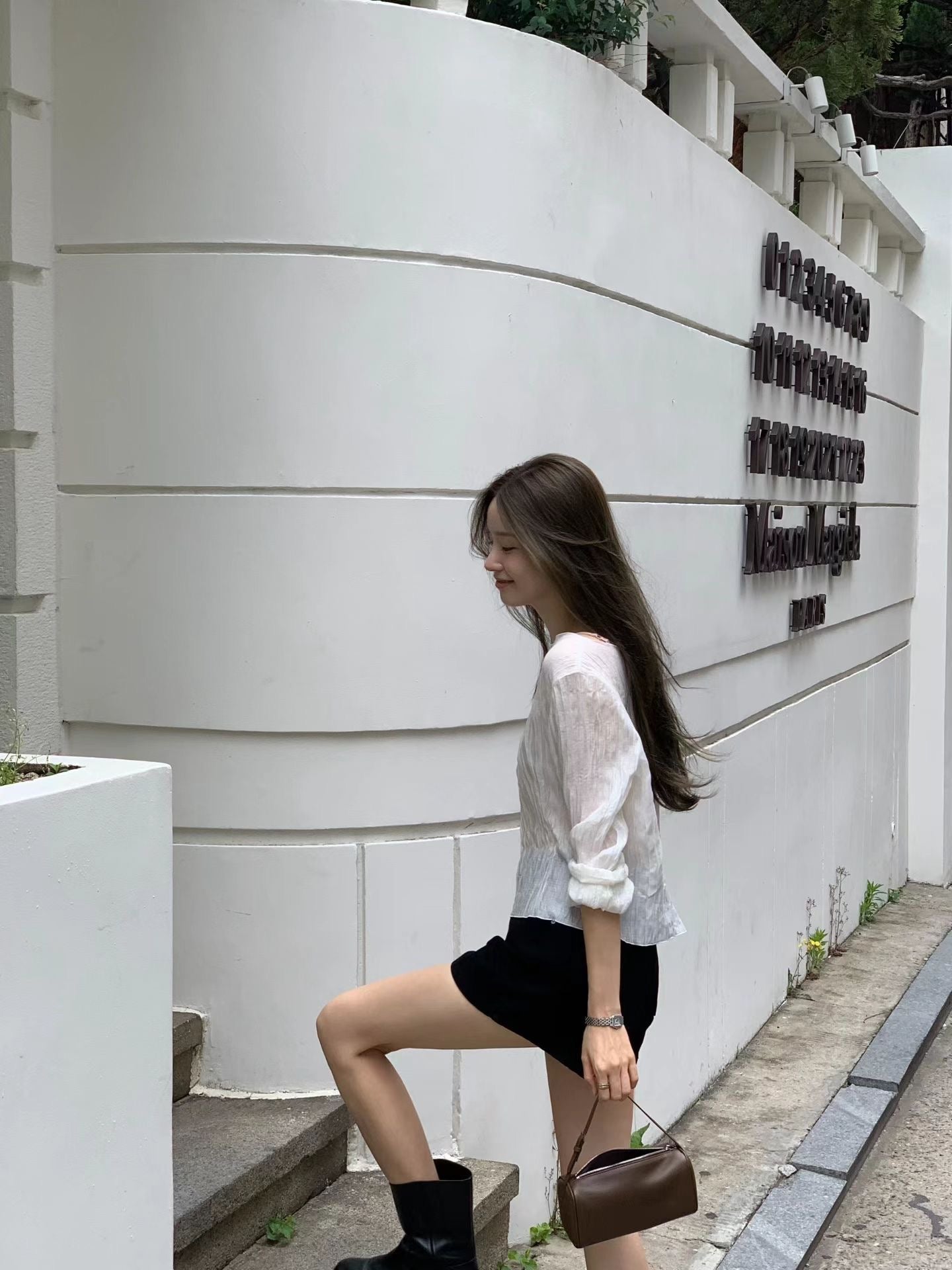 Ounce more wrinkle 2way blouse-2col