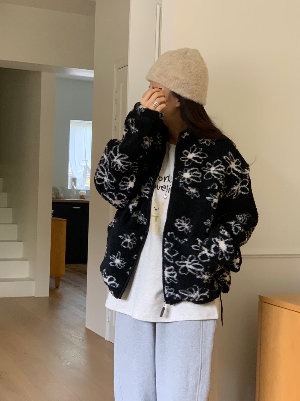 rosy flower jumper-2col