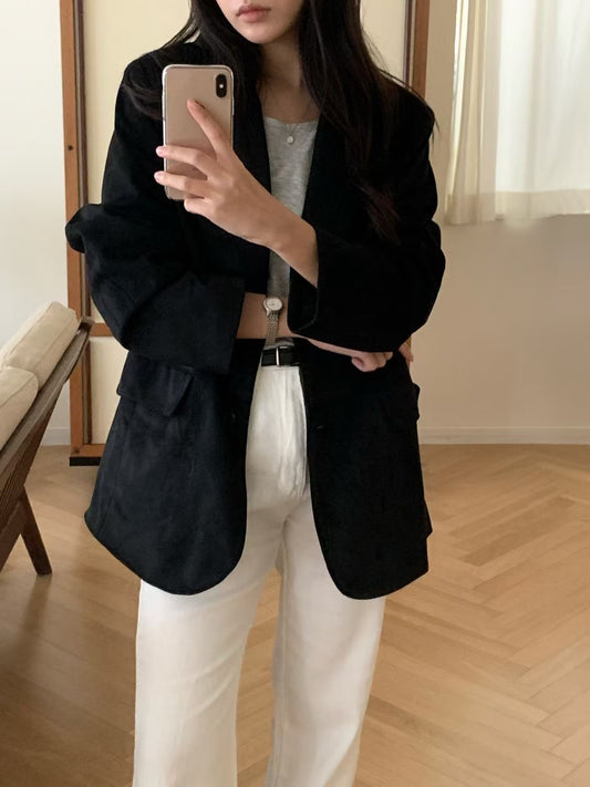 Boehm suede jacket-2col