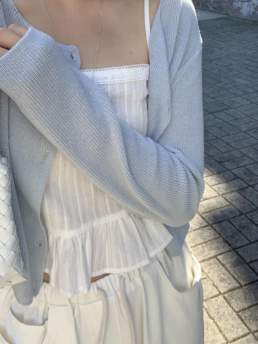 liter molly frill bustier blouse