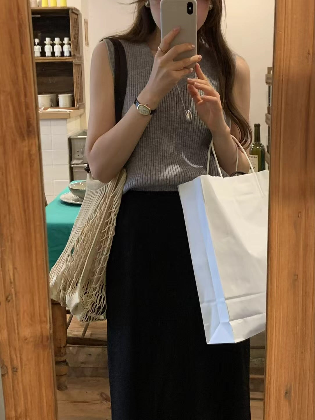 Ounce callum maxi skirt-2col