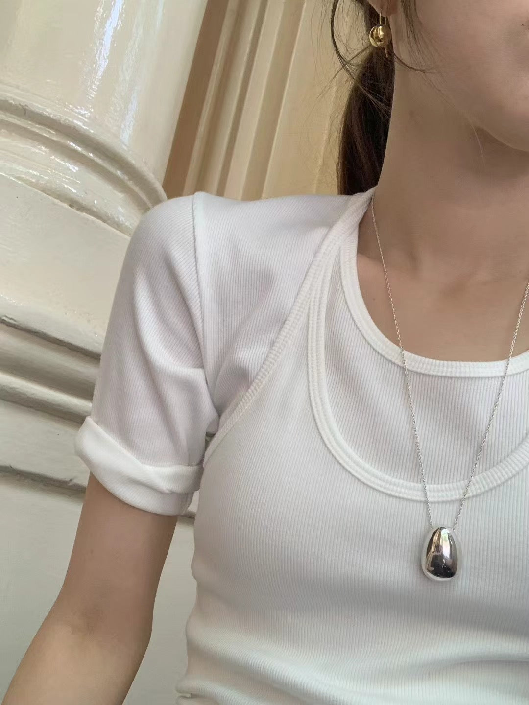 Ounce Isabel layered T-3col