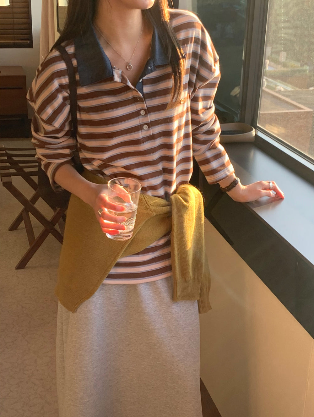 peace s.t collar T-3col