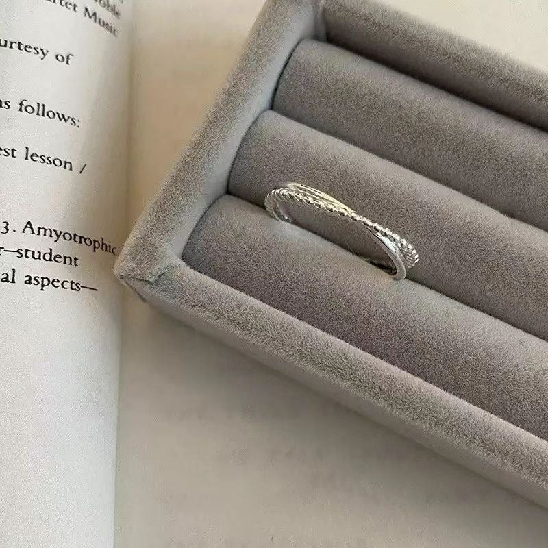 Duo Two Line Opening Ring