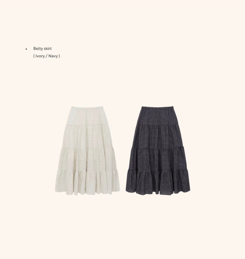 Belty skirt-2col