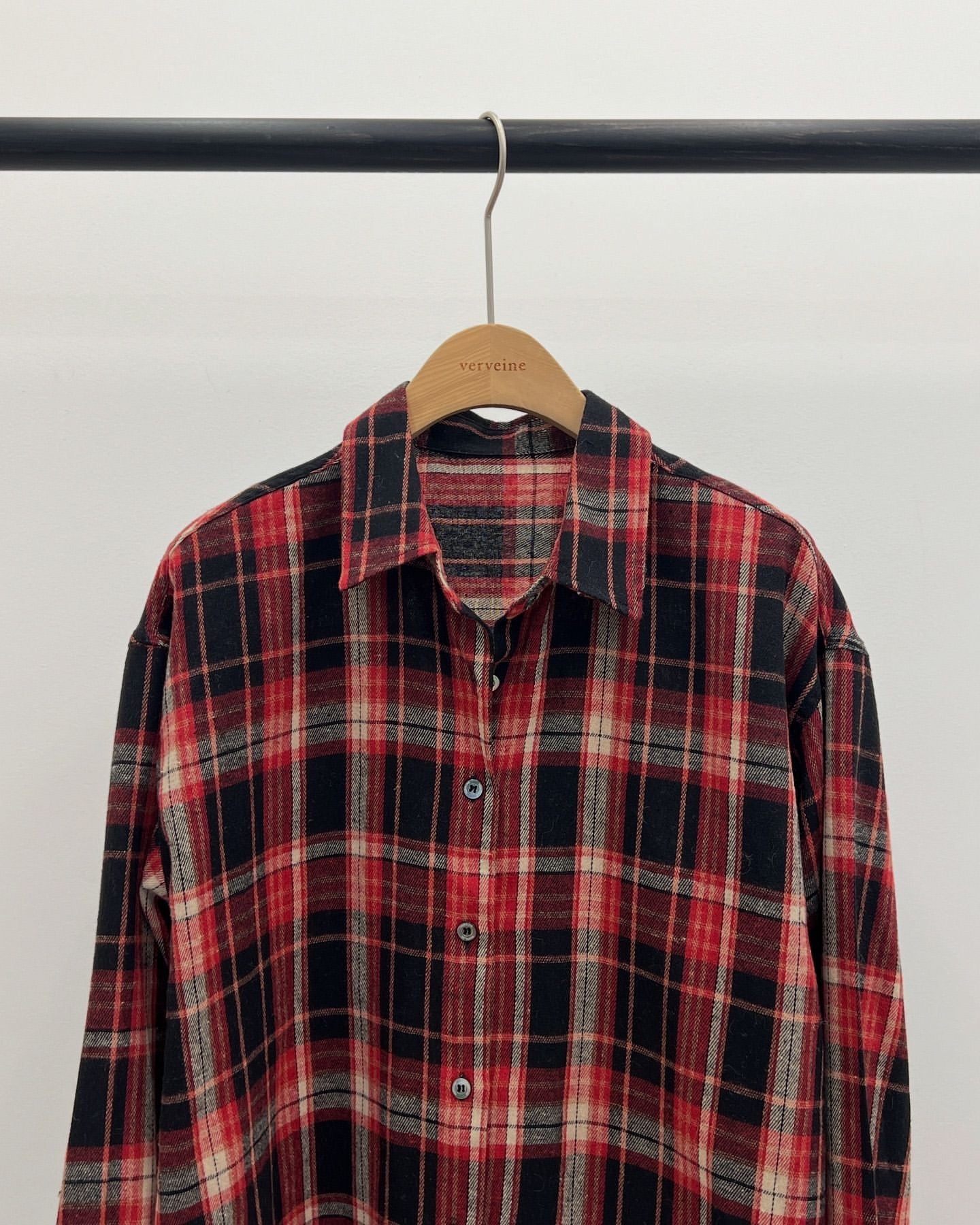 Deven tatan check shirt-2col