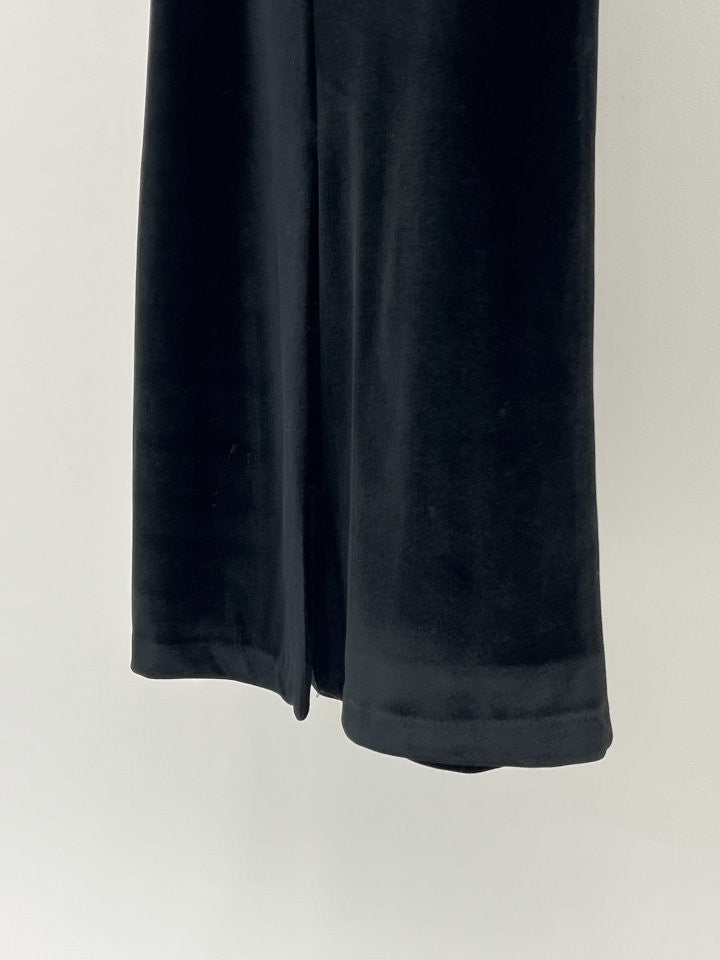 Viola string velvet h-line skirt