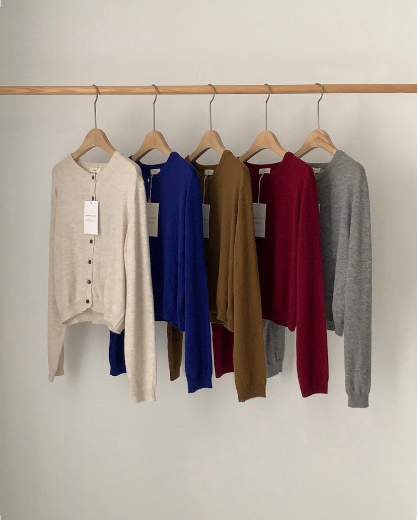 cashmere cardigan-5col