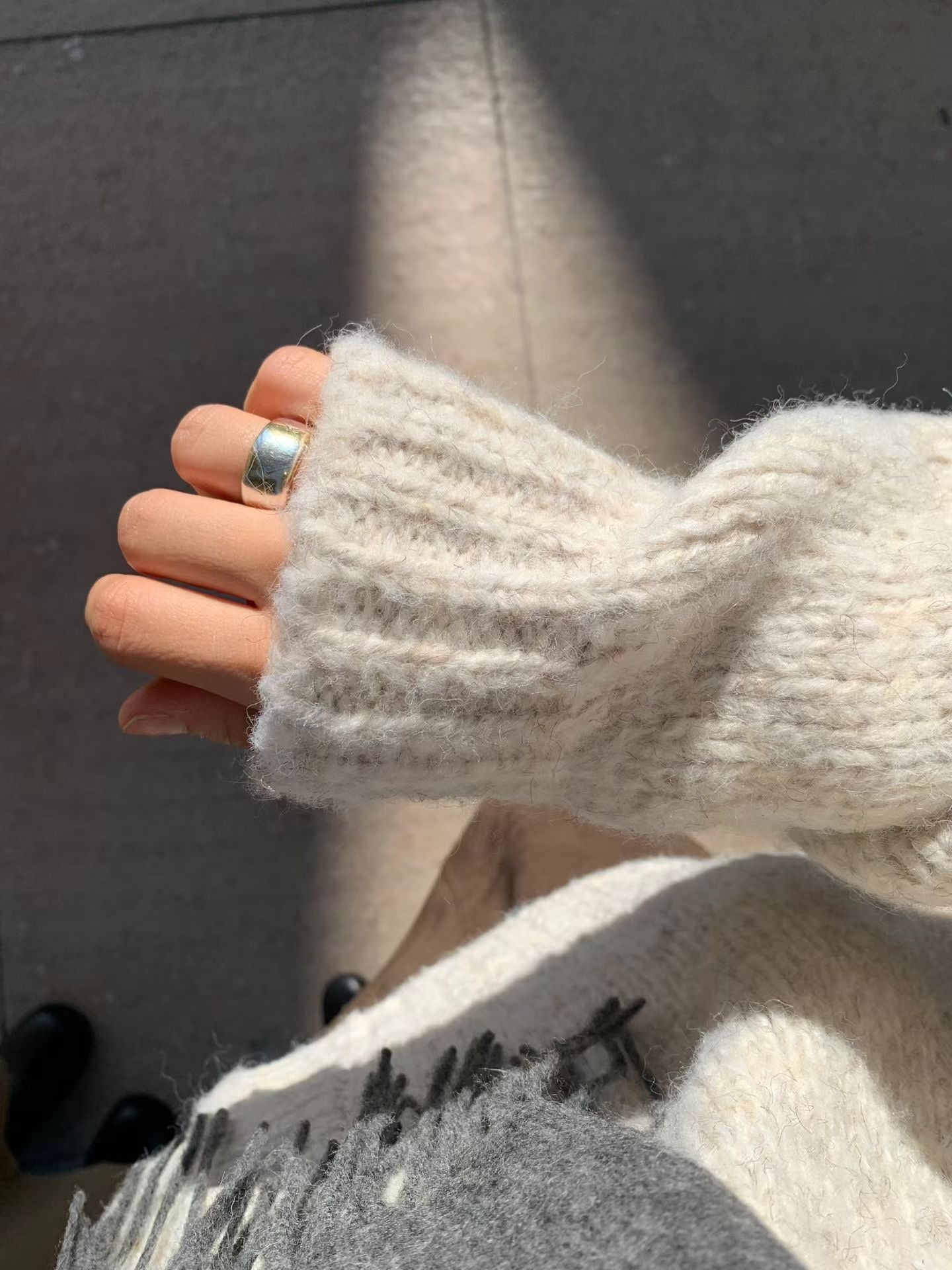 Ounce jane round cardigan-2col