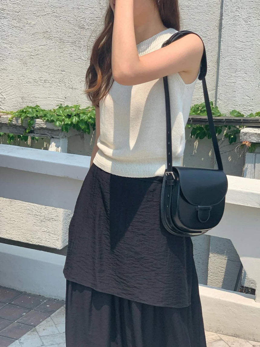 Butter rayered wrap skirt-3col
