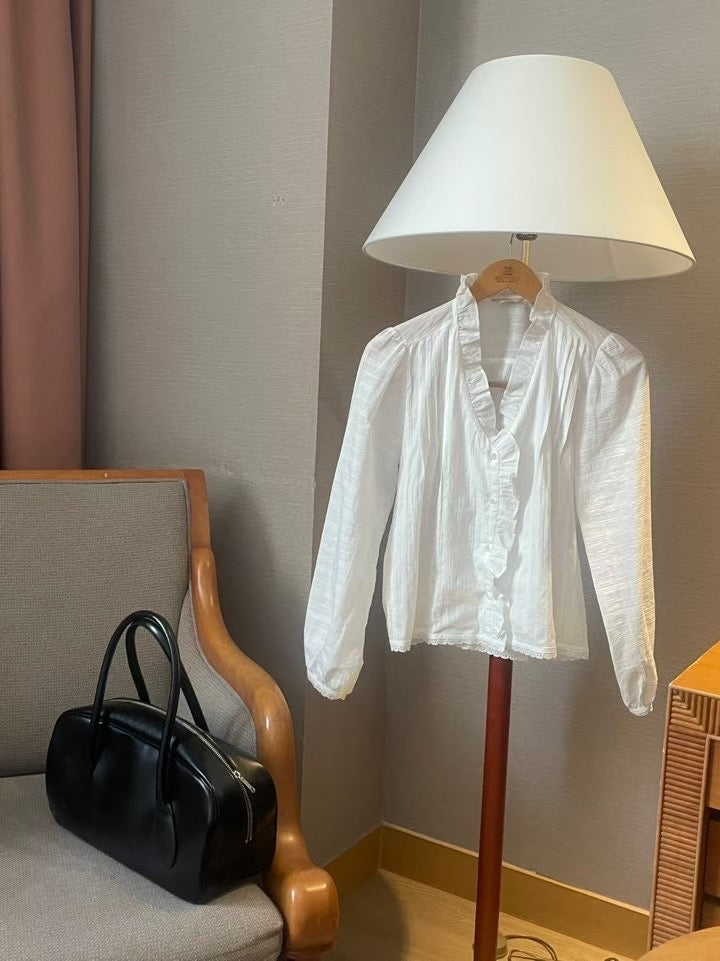 Roa pintuck blouse-2col