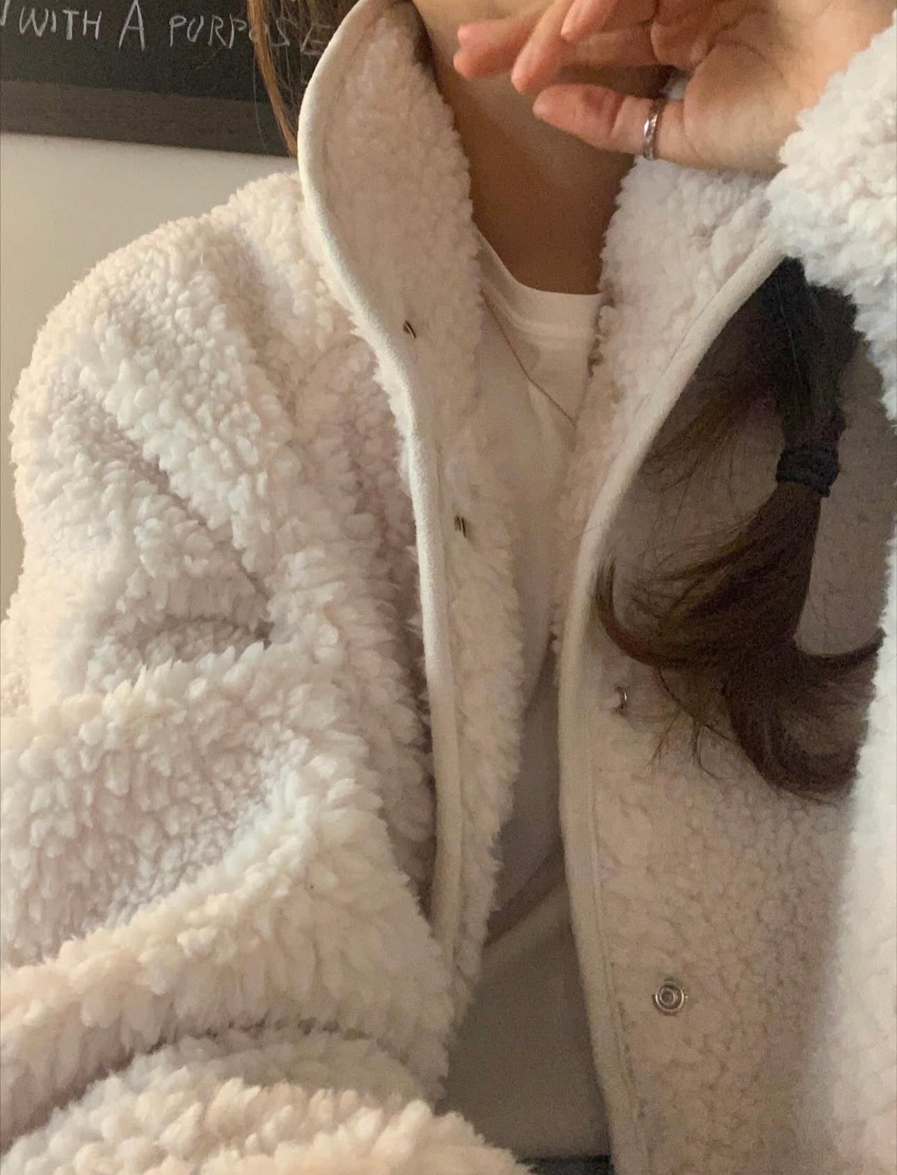 liter teddy searing fleece jumper-2col