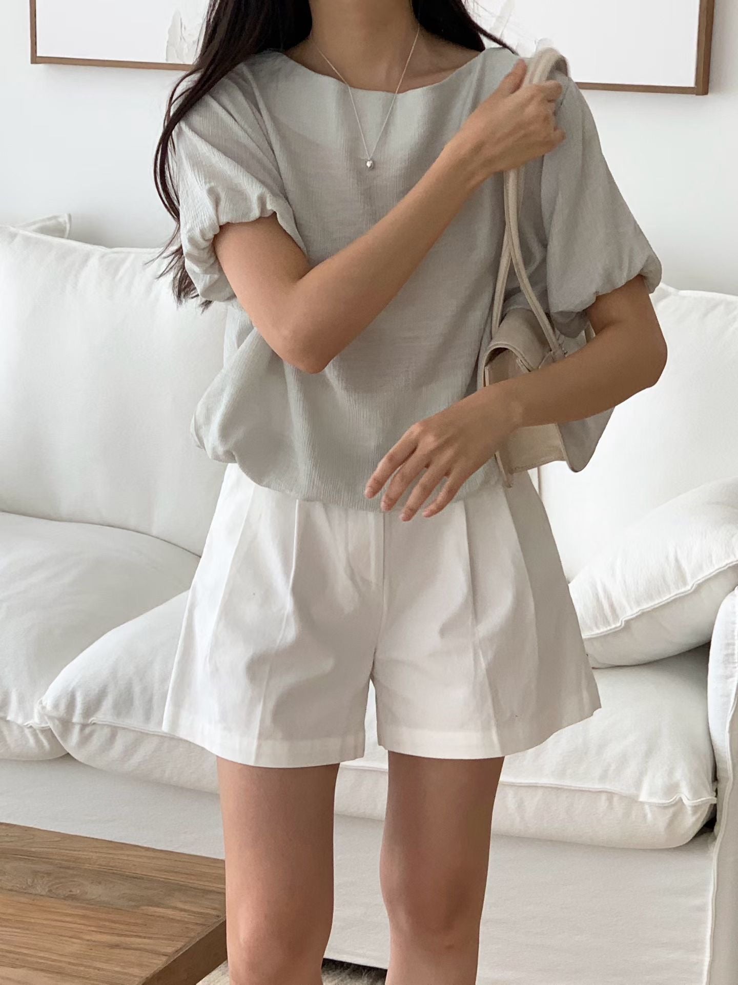may balloon blouse-4col