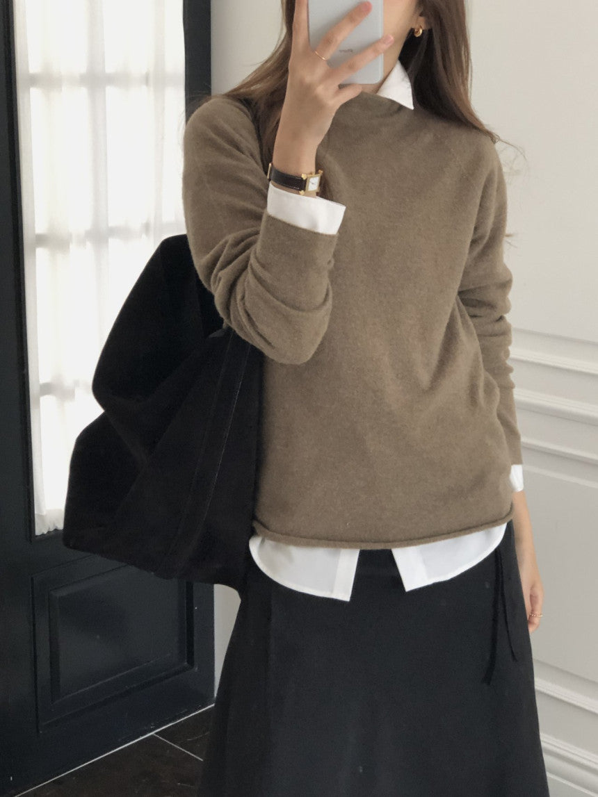 Lanoa cashmere wholegarment knit-4col